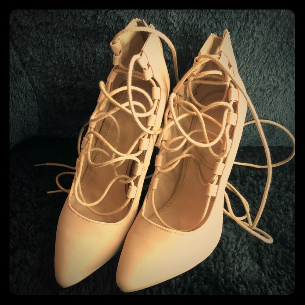 Strappy Tan Heels